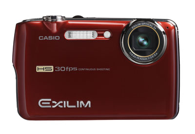 Casio's compact FS10 records 6MP at 30fps, with a maximum reduced-resolution speed of 1000fps